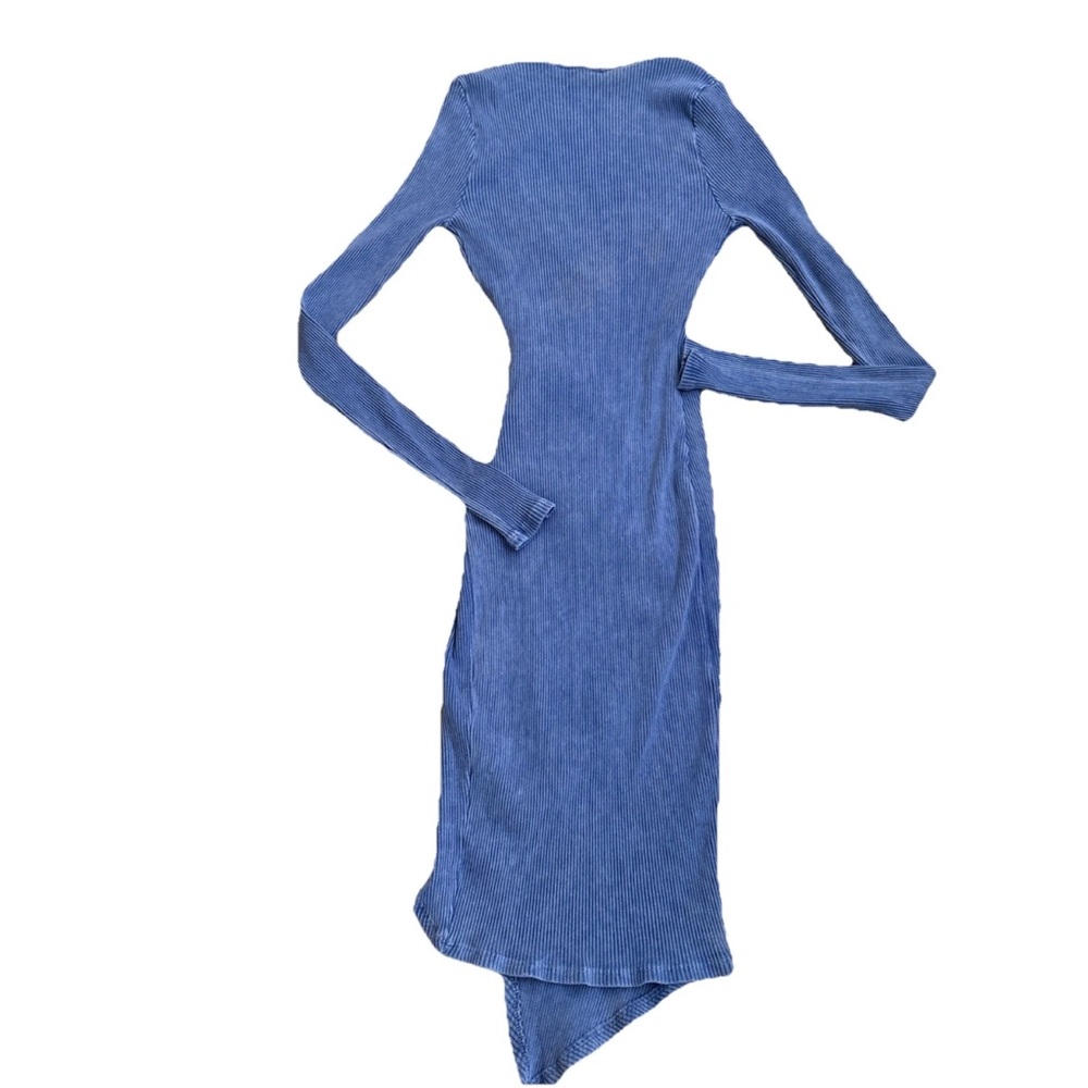 Fashion Nova Jean Blue Natalia Body Sculpting BodyCon Short Dress Size M/L - Picture 9 of 13